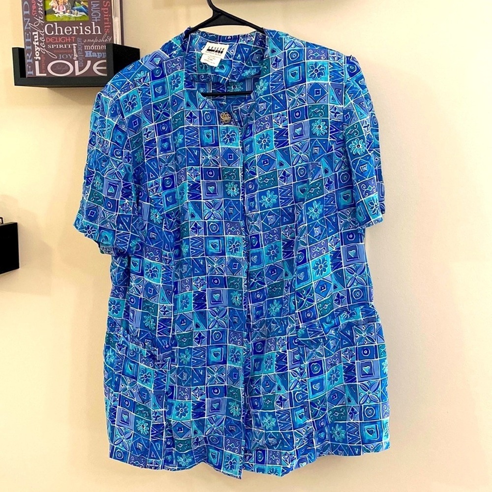 Leslie Fay Button Down Top Sz 22WP‎